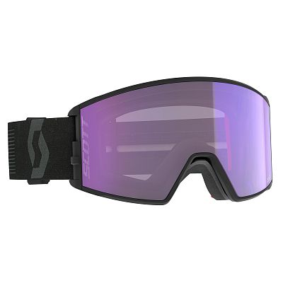 Превью Фотохромная горнолыжная маска Маска горнолыжная SCOTT React LS Mineral Black /Blue Chrome (414502-7413307)